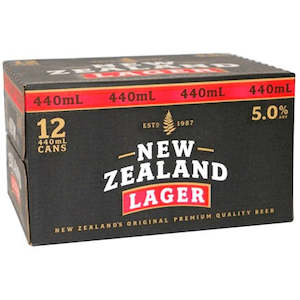 New Zealand Beer: NZ Lager 12pk 440ml Cans