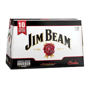 Bourbon Rtds: Jim Beam Cola 10 Pk Btls