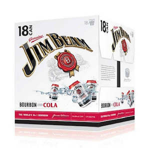 Bourbon Rtds: Jim Beam and Cola 18pk Cans