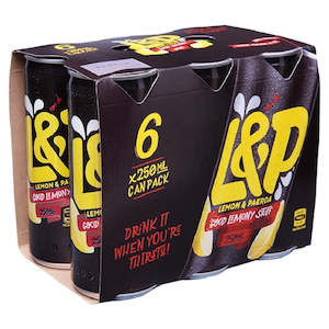 L&P 6 Pack 250ml Cans