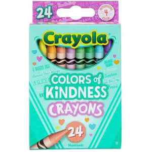 Art Supplies: Crayola Crayons - Tuck Box 24 Pack - Colours Of Kindness