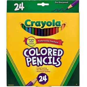 Crayola Coloured Pencils - Full Size 24 Pack