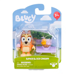 Dolls and Figurines: Bluey Figurine - Bingo and Ice Cream