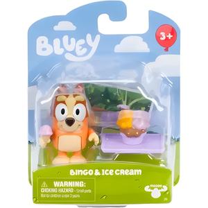 Dolls and Figurines: Bluey Figurine - Bingo and Ice Cream