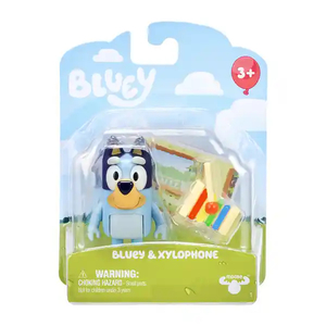 Dolls and Figurines: Bluey Figurine - Bluey and Xylophone