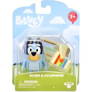 Dolls and Figurines: Bluey Figurine - Bluey and Xylophone