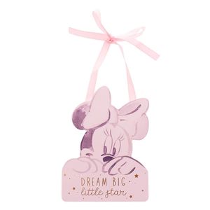 Decor And Gifts: Disney Minnie Mouse Dream Big Little Star Hanging Nursery Plaque