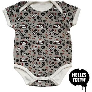 Clothing And Fashion: Metallimonsters Rockstar Baby Onesie 3–6 Months – Cotton Infant Bodysuit