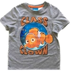 Clothing And Fashion: Finding Dory T-Shirt - Nemo Clown - Size 4