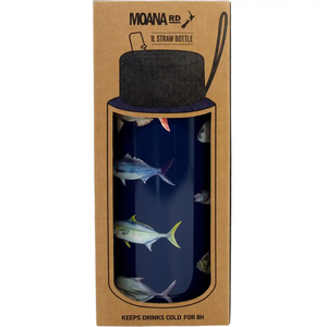 School: Moana Road Drink Bottle - 1L - Fishing Club