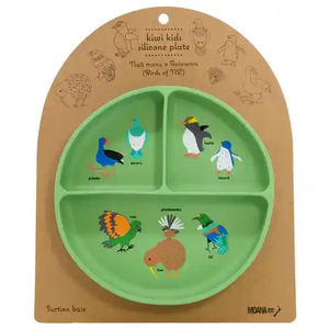 School: Moana Road Silicone 3 Section Plate – Ngā Manu o Aotearoa (Birds of NZ)