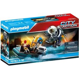 Boredom Busters: Playmobil Playset - Police Jet Pack With Boat