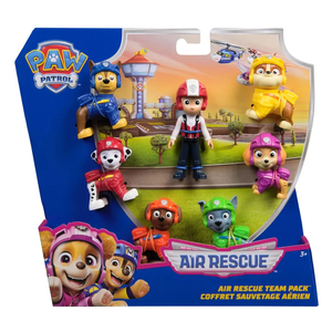 Dolls and Figurines: Paw Patrol Figurines – Air Rescue Team Pack 7 Figure Set