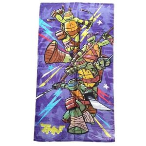 Bathroom: Teenage Mutant Ninja Turtles Beach Towel 70x130cm – Kids Cotton TMNT Towel