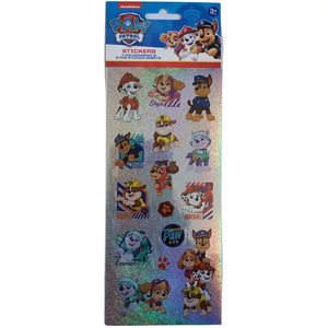 Arts and Crafts Supplies for Kids: Paw Patrol Movie Stickers 3 Pack – 1 Holographic Sheet