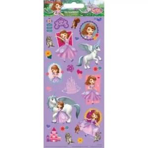 Arts and Crafts Supplies for Kids: Disney Junior Sofia the First Holographic Sticker Sheet – 48 Stickers