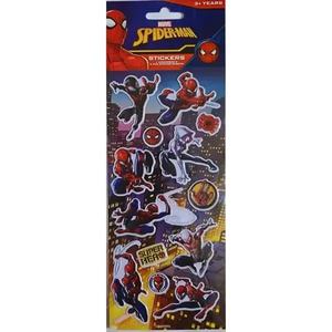 Arts and Crafts Supplies for Kids: Marvel Spiderman Stickers 3 Pack – 1 Embossed Sheet