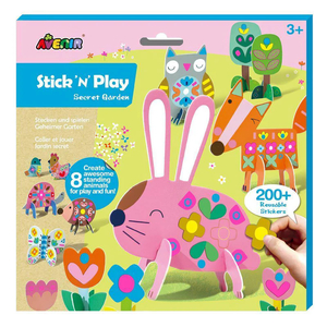 Arts and Crafts Supplies for Kids: Avenir Stick n Play Secret Garden Sticker Craft Kit