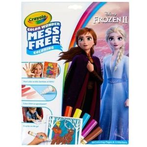 Art Supplies: Crayola Colouring Kit - Colour Wonder Mess Free Colouring Pages and Markers - Disney Frozen