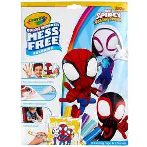 Art Supplies: Crayola Spidey and His Amazing Friends Color Wonder Mess Free Colouring Kit with Markers