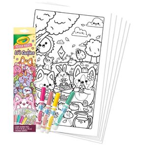 Art Supplies: Crayola Colouring Kit - Poster Pages - Lil Cuties
