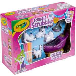 Crayola Craft - Scribble Scrubbie Playset - Bath Tub - Pets