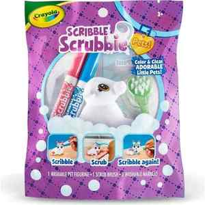 Arts and Crafts Supplies for Kids: Crayola Scribble Scrubbie Colour and Wash Single Pack Pet Pet Marabelle the Cow