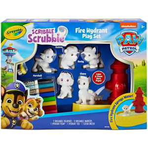 Crayola Scribble Scrubbie Paw Patrol Hydrant Playset Colour and Wash Set