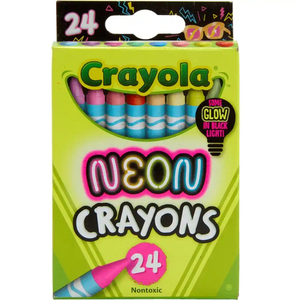 Crayola Crayons Tuck Box 24 Pack Neon
