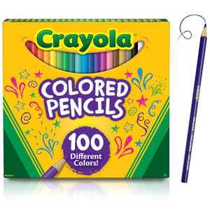 Crayola Coloured Pencils Full Size 100 Pack