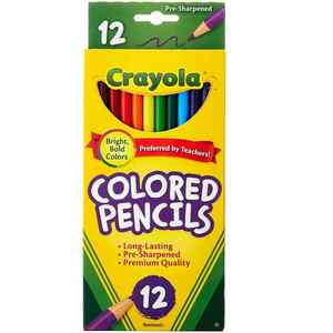 Crayola Coloured Pencils Full Size 12 Pack