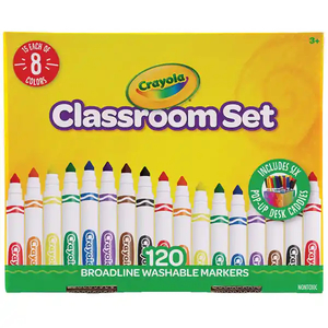 Crayola Broadline Washable Markers Classroom Pack 120 Pack