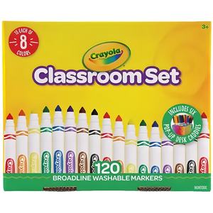 Products: Crayola Markers Broadline Washable Classroom Pack 120 Pack