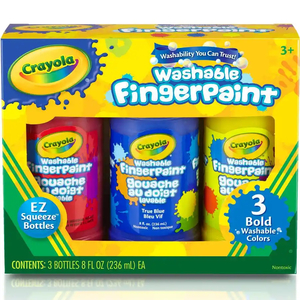 Products: Crayola Washable Fingerpaints 3 Pack