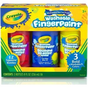 Products: Crayola Paint Washable Fingerpaints 3 Pack