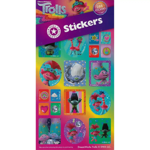 Products: DreamWorks Trolls Sticker Book – 288 Character Stickers