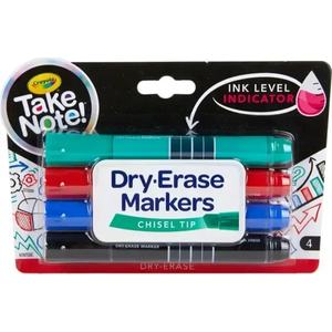 Products: Crayola Whiteboard Markers Chisel Tip Assorted Colours 4 Pack
