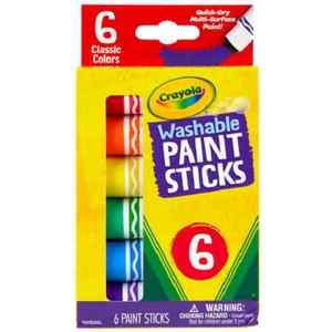Products: Crayola Paint Washable Paint Sticks 6 Pack