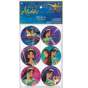 Products: Disney Princess Aladdin Jumbo Sticker Sheet – 24 Stickers
