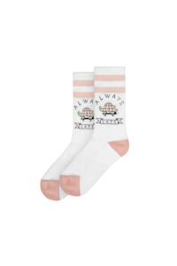 Socks: Mid High Sock - Always Late