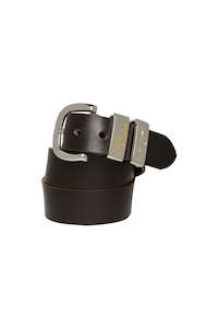 Wallets Belts: Drover Belt - Brass Inlay