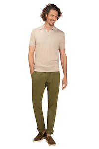 Amalfi Beige Knitted Polo