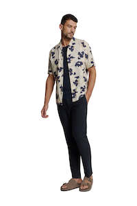 Shirts Long Sleeved: Shirt Short Sleeve Revers Collar - Cement