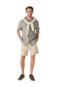 Newman Linen SS Shirt - Dark Olive/Olive