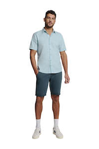 Short Chino Garment Dyed Twill Stretch