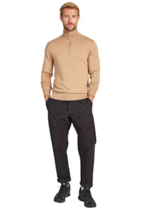 Academy Merino 1/4 Zip - Jersey Caramel