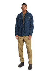 Shirts Long Sleeved 1: Dakota Slim Shirt - Worn In Deep Sea