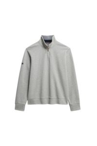 Core Pique Henley - Grey Marle