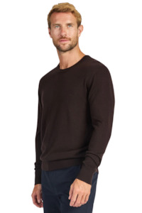 Academy Merino Crew - Coffee Bean