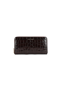Maxi Wallet - Espresso Croc